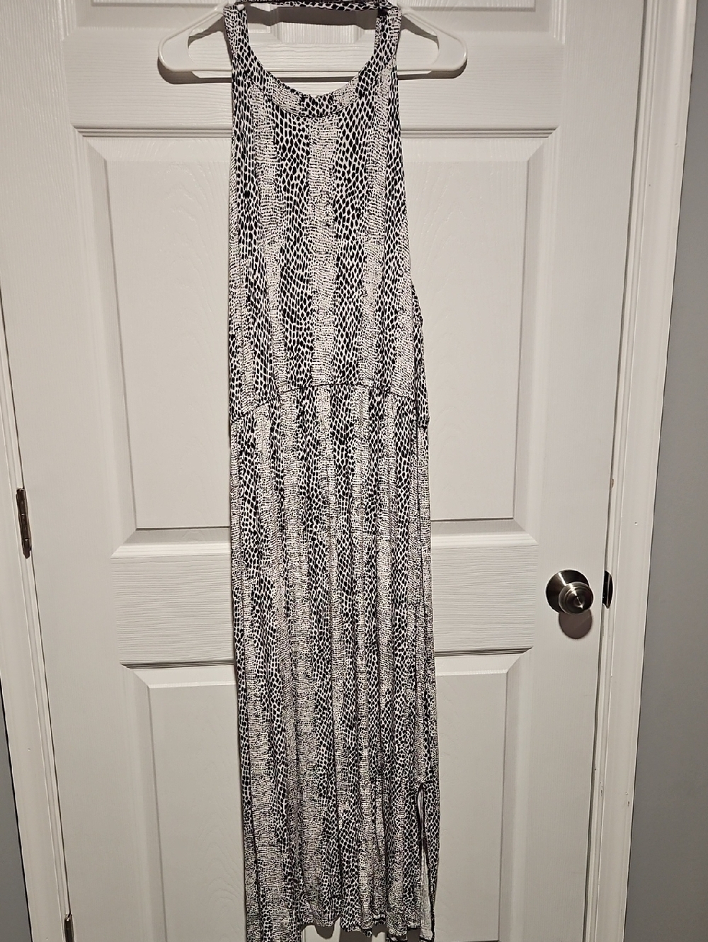 Lane Bryant Black and White Abstract Print Dress